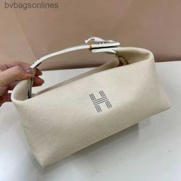 Top Grade Hremms Genuine Leather Designer Hand Bags Free Shipping Women Japanese H-letter Lunch Box Bag Canvas Handbag Bag Bag Mediaeval Bag