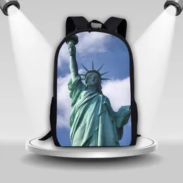 Backpack Coloranimal American Printing Children Teen Fashion Design Large Capacity School Bag Women's Zipper Breathable