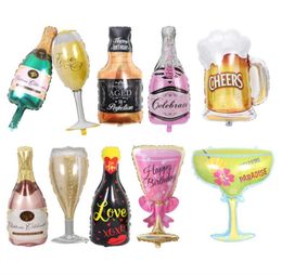Big Helium Balloon Champagne Goblet Whisky Beer Balloon Wedding Birthday Party Decorations Adult Kids Ballons Event Party Supplies4126800