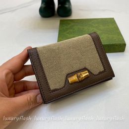 Women Designer Wallets Bamboo Bag High Quality 2022 Luxurys Summer Color Clutch Short Wallets Coin Purse Card Holder Mini Wallet 2047