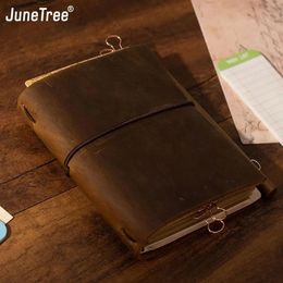 Vintage Diary Leather Midori Notebook Planner Stationery Notebook Daily Paper School Supplies 240506