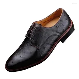 Casual Shoes Ourui True Ostrich Leather Business Male Men Dress Manual Men's