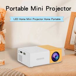 Projectors YG300 New Year birthday gift mobile phone with screen mini projector bedroom living room home theater high-definition projector J240509