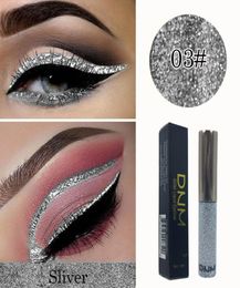 DNM 5ml Silver Glitter Eyeshadow Liquid Eyeliner Quickdry Eye Makeup Waterproof Liquid Eyeliner Eye Liner Makeup5755557