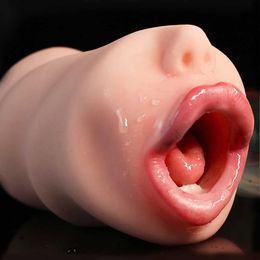 Other Health Beauty Items 18+Adult Oral Male Tongue Masturbation Used for Deep Throat Adult Pornographic Toys Real Q240508