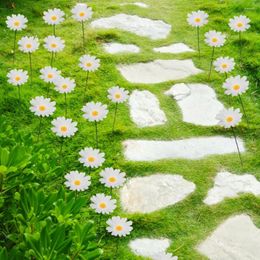 Garden Decorations 10pcs Simulation Sunflower Flower Lawn Stake Portable Beautiful Exquisite Yard Decor Outdoor