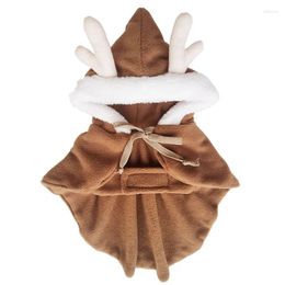 Dog Apparel Cloak Wapiti Fleece Xmas Style Pet Dogs Vest Coat Christmas Clothing