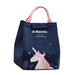 Dinnerware Cartoon Cooler Lunch Bag Student Thickened Cute Bento Pouch Dinner Insulation Portable Lunchbox