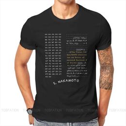 Men's T-Shirts Bitcoin Cryptocurrency Meme Block Chalkboard Hodl T-shirt Harajuku High Quality T-shirt Loose O-neck Mens Wear d240509