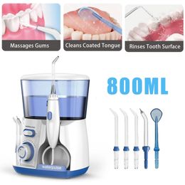 Electric Water Flosser Jet Pick Oral Irrigator 800ml Dental Teeth Cleaner 240507