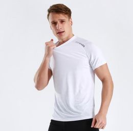 Clothing Tees TShirts Summer Men Sports Fitness Running Yoga Short Sleeve Black white dark be gray4899081