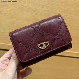 Luxury Brand Discount Wallet Coin Wallet New Womens Bag Flip Card Bag Womens Half Fold Short Wallet Card Bag Multi Functional Genuine Leather Zero WalletWWH5