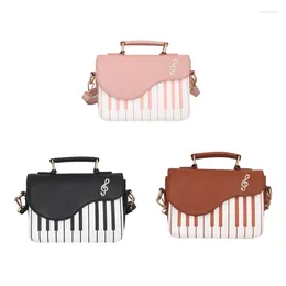Evening Bags Women Girl Piano Shape PU Leather Handbag Top-handle Shoulder Messenger Crossbody Bag Satchel Tote Purse