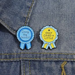 Doing My Okayest Medal Enamel Pins Cute Cartoon Creative Medal Brooches Clothes Lapel Badge Jewellery Gift for Kids Friends