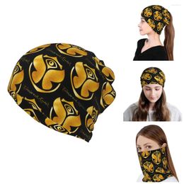 Berets Golden Tomorrowland Symbol Bandana Neck Warmer Men Women Winter Knitting Skullies Beanies Cap Ski Hiking Scarf Gaiter Face Cover