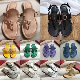 Designer Sandals Soft Sandals Woman Burchslides Flip Flops Sandals Miller Slides Charm Sliders Leather Plat-form Shoes Beach Flip Flops j0tZ#