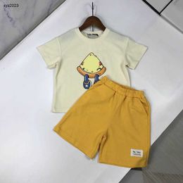 Fashion baby tracksuits Summer boys Short sleeved set kids designer clothes Size 90-150 CM Cartoon pattern printing T-shirt and shorts 24May