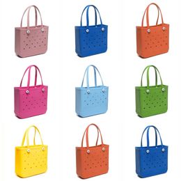 Beach bags bogg bag xl custom large tote bag for women summer outdoor shopping handbags silicone eva plastic luxury bags waterproof he04 cB4