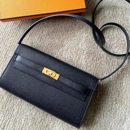 Evening Bags Genuine Leather Women's Bag 2024 Pouch Wallet Clutch High-end Classic Simple Shoulder Crossbody