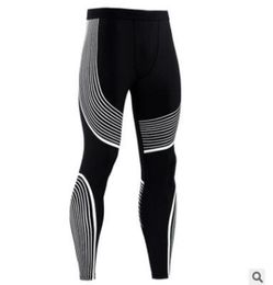 Fashion Mens Gym Compression Leggings Sport Training Pants Men Running Tights Trousers Men Sportswear Dry Fit Jogging Pants With S5605528