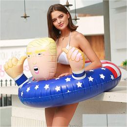 Other Pools & Spashg Trump Swimming Ring Pool Summer Pvc Floats Inflatable Swim For Adt Drop Delivery Home Garden Patio, Lawn Spas Otnvq