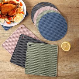 24 PCS Multifunction Heat Resistant Silicone Mat Drink Cup ers Nonslip Pads Pot Holder Table Placemat Kitchen Accessories 240508