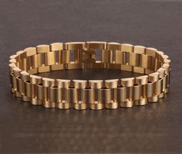 Luxury Gold Cuff Stainless Steel Bracelet Wristband Men Jewelry Bracelets Bangles Gift for Him6176605