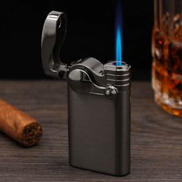 XF Creative Rocker Lighter Iatable Windproof Direct Impact Personalised Ice Wire Drawing Metal Lighter