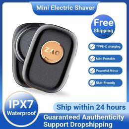Razors Blades Portable electric shaver mini charging IPX7 waterproof dry and wet dual-purpose unpainted high-quality gift Q240508