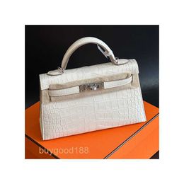 Top Ladies Designer KIaelliy Bag mini second-generation nata cream silver buckle handbag for women