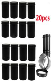 Storage Bottles 200ml Round Matte Black Metal Candle Jars Empty Containers Vessels Tin For Wax Melt Making Kit DIY5124818