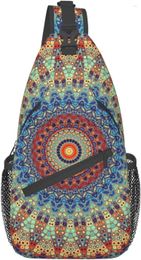 Backpack Mandala Sling Bag Chest Daypack Crossbody For Travel Sports Running Hiking