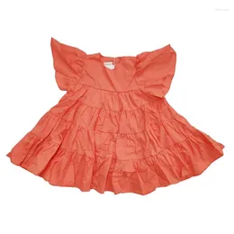 Girl Dresses Summer Girl's Short Sleeved Sweet Dress Princess Skirt Foreign Trade Children's Clothing For 3-8 Years Old
