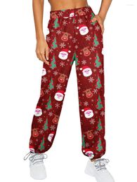 Women's Sleepwear Women Comfy Christmas Lounge Pants Snowflake Santa Gnome Print Comfortable Loose Casual Daily Wide Leg Pajama
