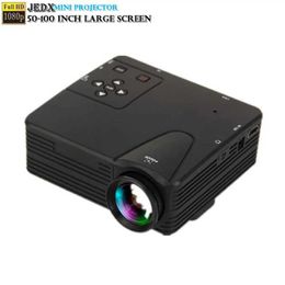 Projectors H80 LED Mini Projector 320x240PPI Supports 1080P HDMI Compatible USB Audio Portable Home Theater Media Video Player 50-100 inches J240509