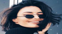 Fashion Cool Super Small Metal Oval Frame Women Sunglasses Polarised Vintage Style Brand Design Sun Glasses 18495163726