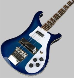 4003 4-string electric bass guitar, blue burst, upgradeable bridge, rosewood fingerboard, white Pickguard