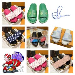 high quality Sandals Women Designer Slides Slippers Fur Shearling Leather Slide Fuzzy Plush Slipper Orange Red Womens Summer Winter Sandal Shoes