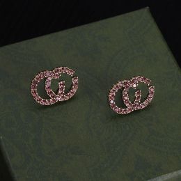 Designer Jewellery Stud Earrings Pink Diamond Earrings G Jewellery Engagement Gift