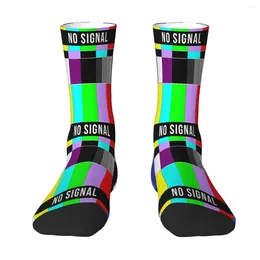 Men's Socks No Signal Sock Men Women Polyester Stockings Customizable Hip Hop