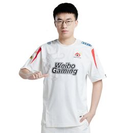 LPL WBG Jersey LOL Weibo Gaming TheShy Xiaohu Karsa Light Crisp White T Shirts E-Sport Uniform Women Men Clothing 240509