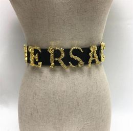 Belts Women Gold Letters Genuine Leather Belt Waistband Alloy Pin Buckle Vintage Designer Women39s BeltsBelts6156044