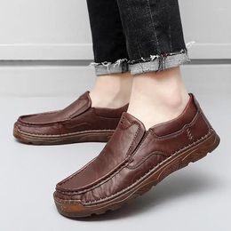 Casual Shoes Loafers Men's Wedding Four Seasons Breathable Leather Moccasins