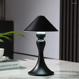 Table Lamps American Retro Decorative Lamp Home Dining Bedroom Bedside Study Room Creative Night Light Dual Use