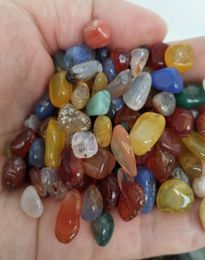 200g Natural Genuine Tumbled Gemstone Multi Colour Fancy Jasper India Agate Rondelle Colourful Rock Mineral Agate for chakra healing1529455