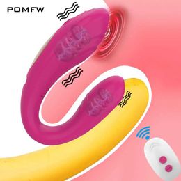 Other Health Beauty Items Eric Wireless Remote Control Clitoris vibrator U-shaped Dildo G-point stimulator Q240508