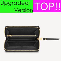 TOP M42616 Upgraded ZIPPY WALLET M61864 Desginer Womens Zipped Card Holder Coin Slim Purse Key Pouch Mini Pochette Accessoires Cl155C 246z