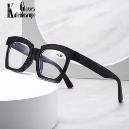 Sunglasses Oversized Square Reading Glasses Women Men Hyperopia Eyeglasses Prescription Diopter Eyewear 1.5 2 2.5 3 3.5