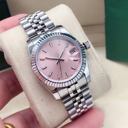High quality gold fashion ladies dress watch 31mm date sapphire automatic mechanical watches Stainless steel bracelet sports womens wri 249p