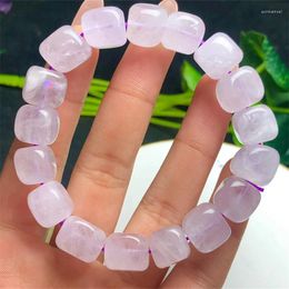 Link Bracelets Natural Lavender Amethyst Quartz Bracelet Women Charms Yoga Meditation Amulet Strand Bangles Vintage Jewelry Gift 1pcs